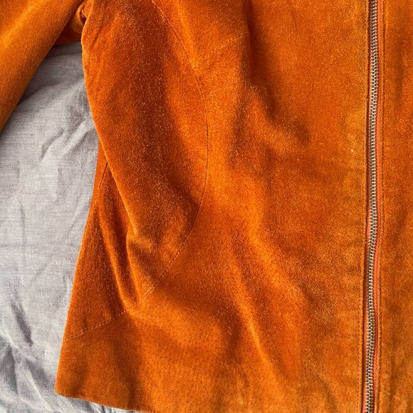 SOLD! Vintage Suede Leather Jacket - Picture 7 of 9